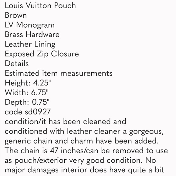 Louis Vuitton
LV Monogram Pouch converted Crossbody - Picture 13 of 13